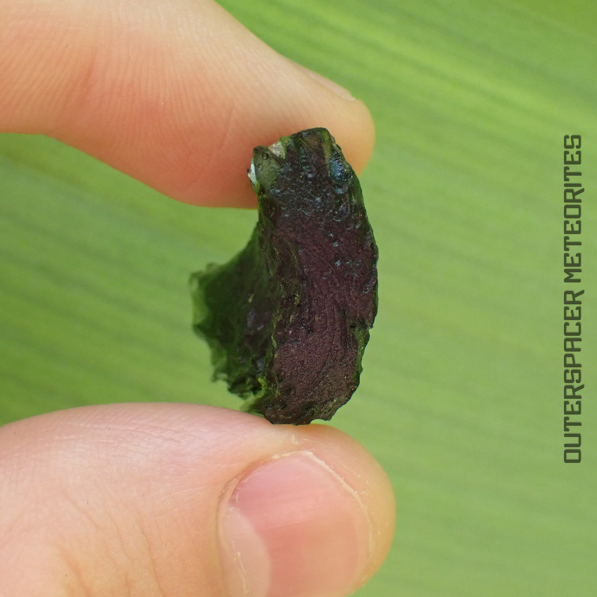 Moldavite - Tectite - Individu complet - 6,06g - Tchéquie (Besednice sever)