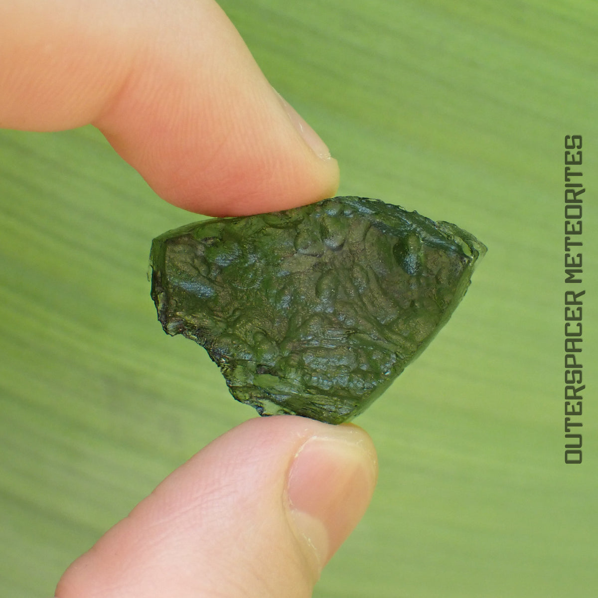 Moldavite - Tectite - Individu complet - 6,06g - Tchéquie (Besednice sever)