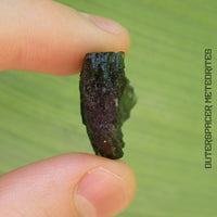 Moldavite - Tectite - Individu complet - 6,06g - Tchéquie (Besednice sever)