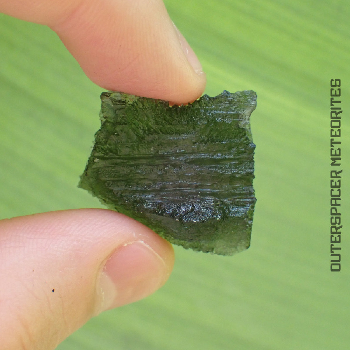 Moldavite - Tektite - Complete Individual - 6.89g - Czechia (Besednice sever)