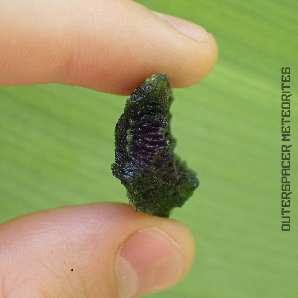 Moldavite - Tektite - Complete Individual - 6.89g - Czechia (Besednice sever)