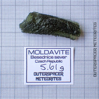 Moldavita - Tectita - Espécimen completo - 5.61g - Chequia (Besednice sever)
