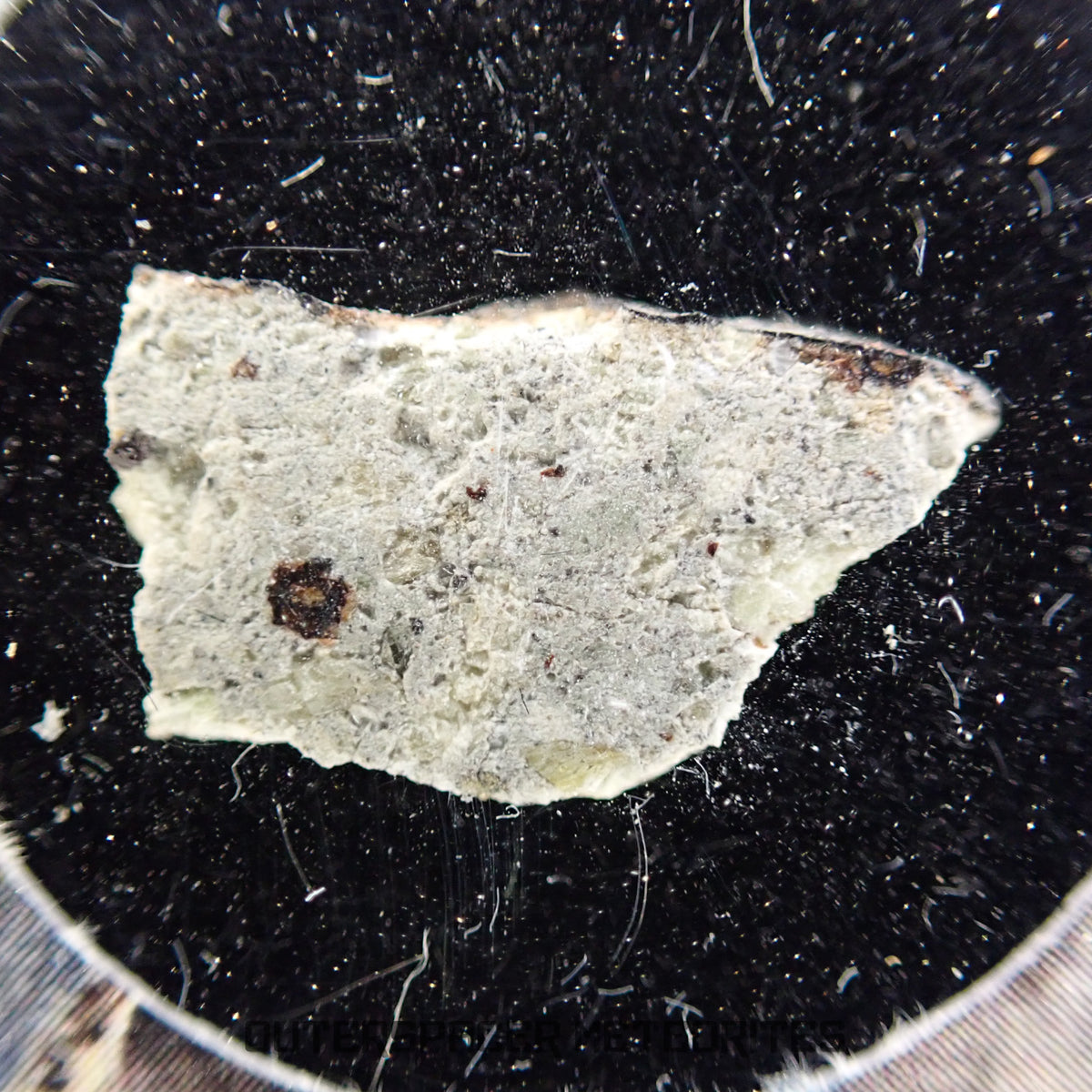 Mvskoke Merkv - Chondrite ordinaire L6 - Tranche partielle - 0,454g - États-Unis (Oklahoma)