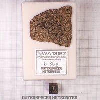 NWA 13187 - Martian Shergottite (Diabasic) - Complete Slice - 6.36g - Northwest Africa