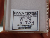 NWA 13758 - R3 Chondrite (Rumuruti) - Slice - 8.73g - Algeria