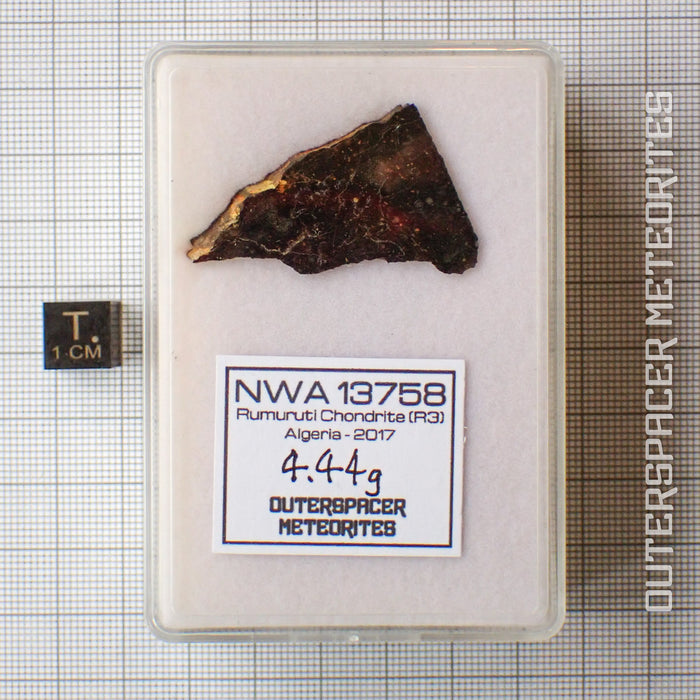 NWA 13758 - R3 Chondrite (Rumuruti) - Slice - 4.44 g - Algeria
