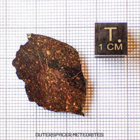 NWA 13758 - Condrita R3 (Rumuruti) - Lámina - 3,45 g - Argelia