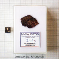 NWA 13758 - Condrita R3 (Rumuruti) - Lámina - 3,45 g - Argelia