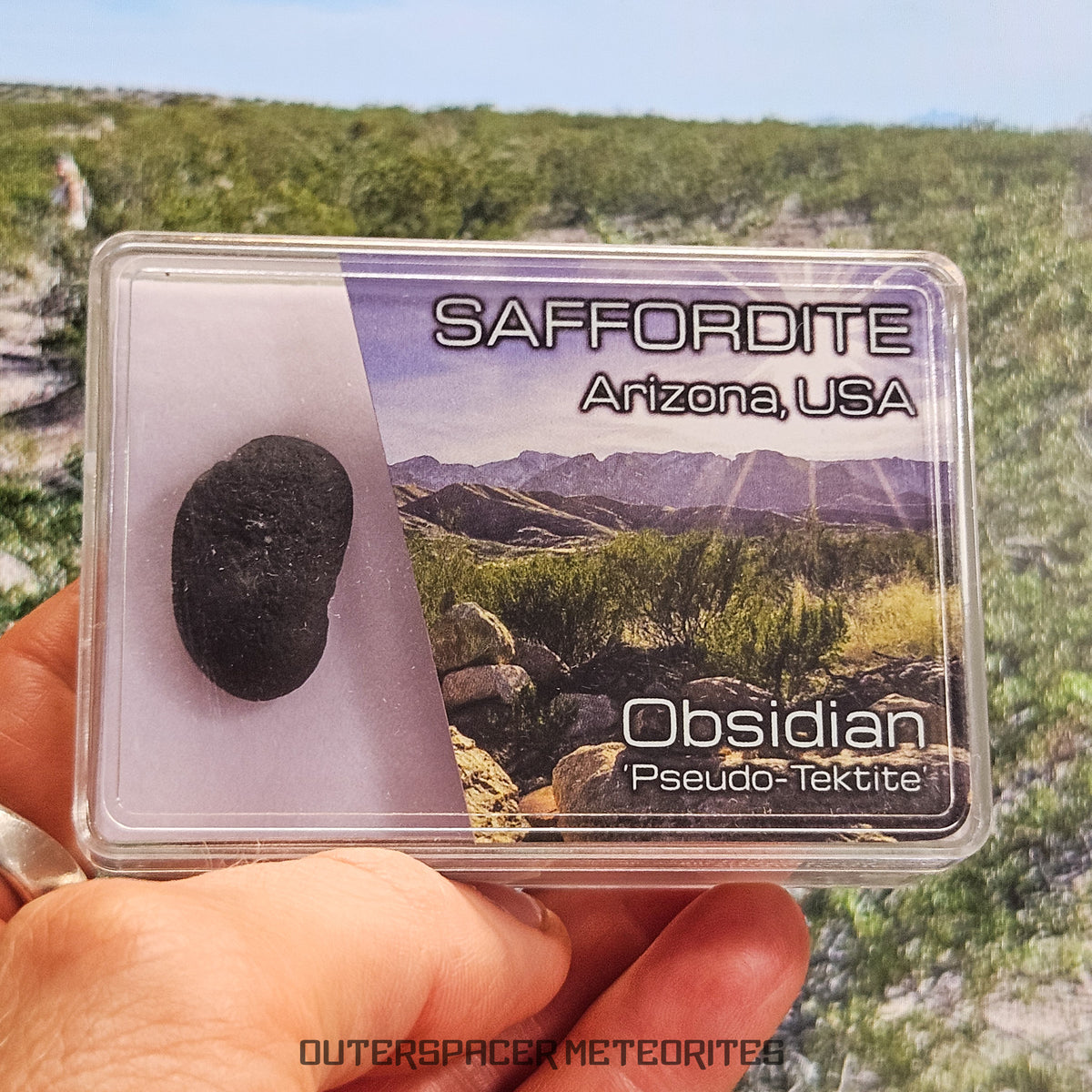 Safordita - Obsidiana - Ejemplar completo - 5,91g - EE. UU. (Nuevo México)
