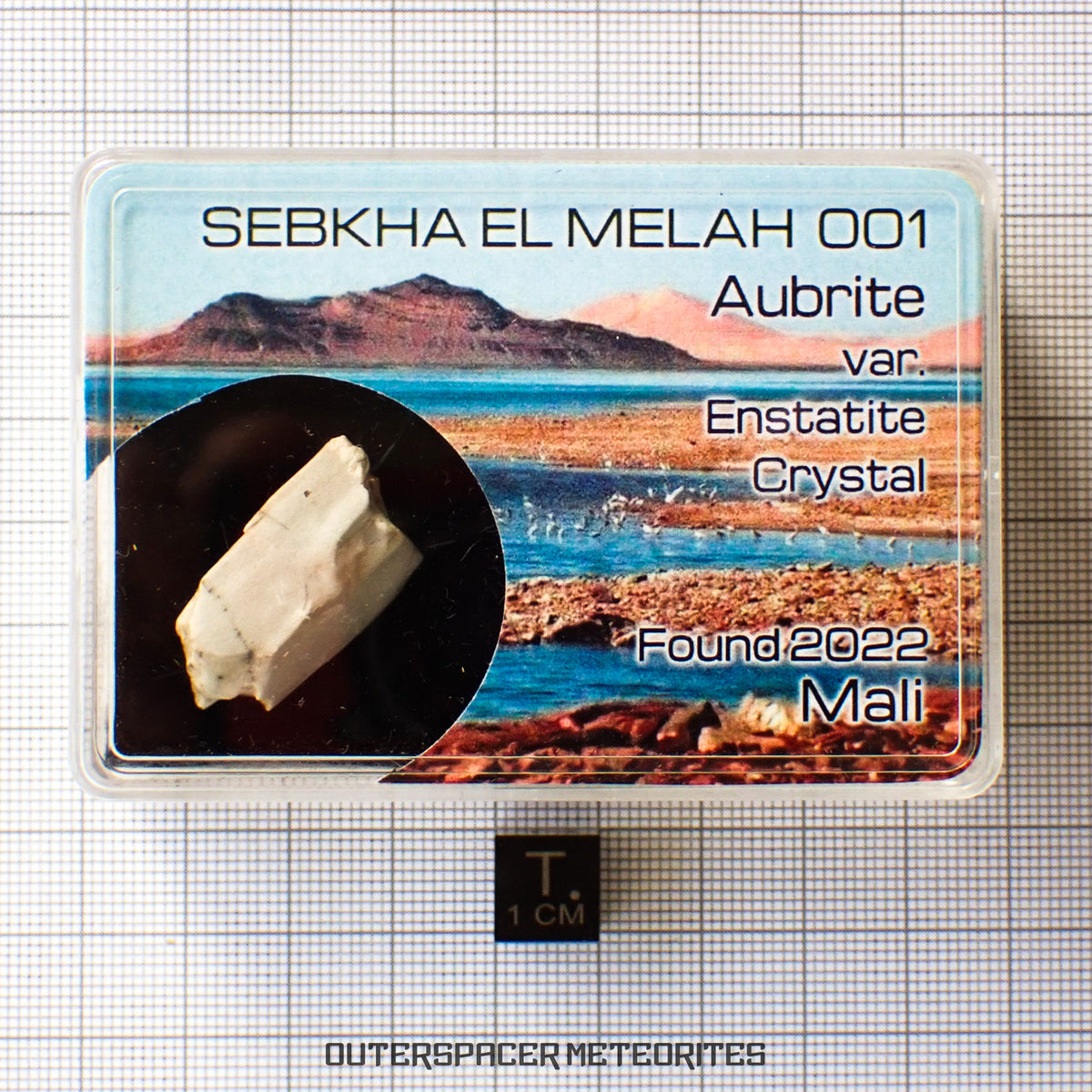 Sebkha el Melah 001 - Aubrite (Enstatite Crystal) - Complete Individual -  6.76 g - Mali