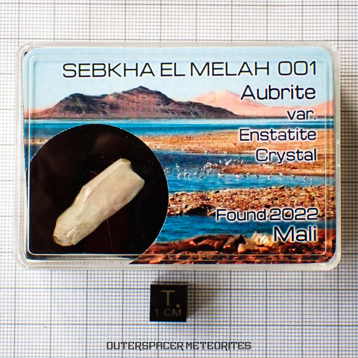 Sebkha el Melah 001 - Aubrite (Enstatite Crystal) - Complete Individual - 3.66 g - Mali