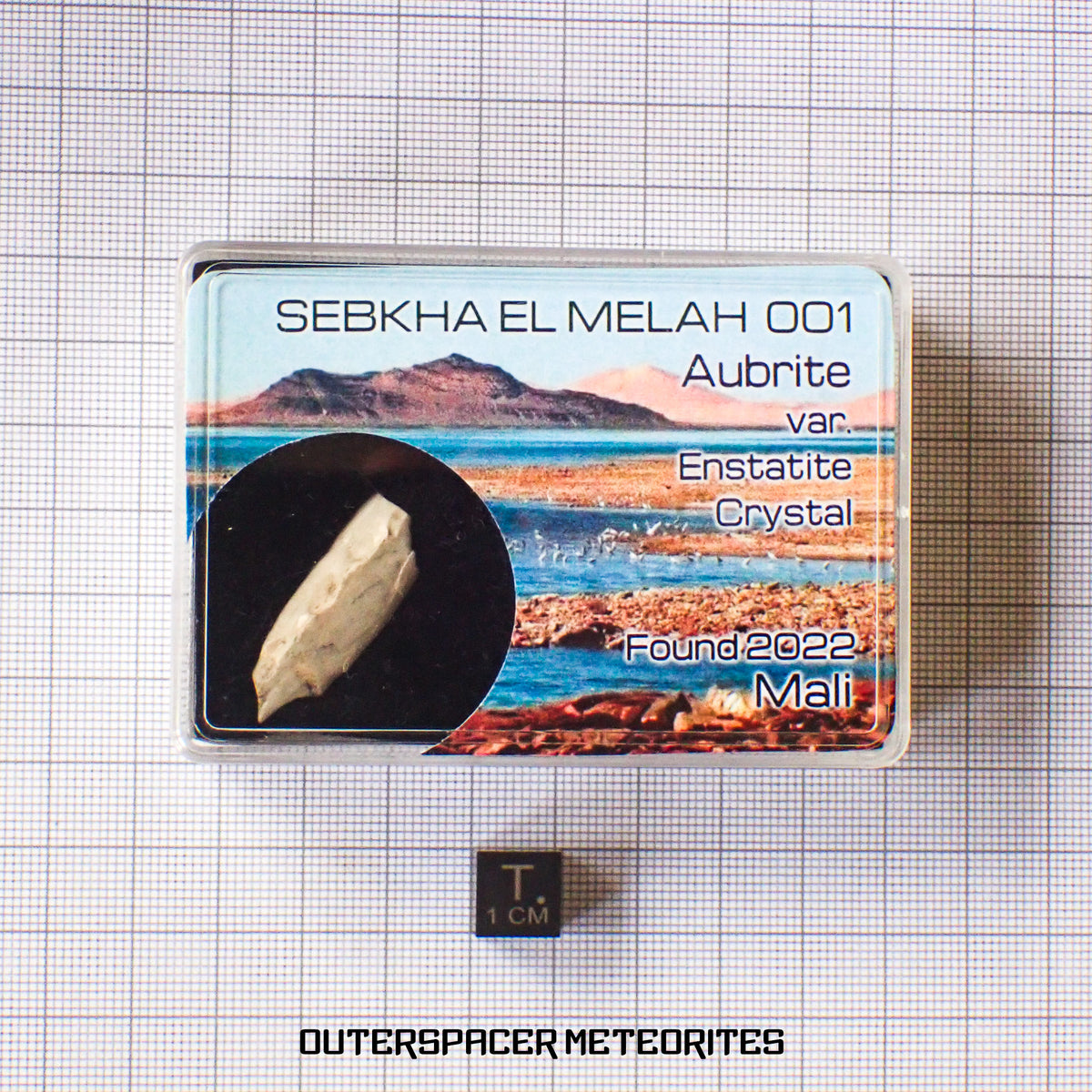 Sebkha el Melah 001 - Aubrita (cristal de enstatita) - Ejemplar completo - 2,81g - Malí