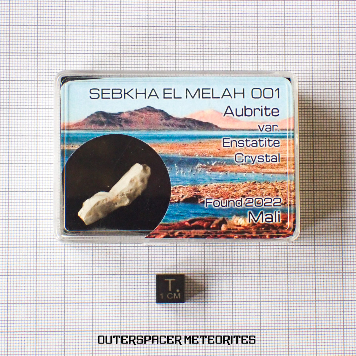 Sebkha el Melah 001 - Aubrite (Enstatite Crystal) - Complete Individual - 2.93g - Mali