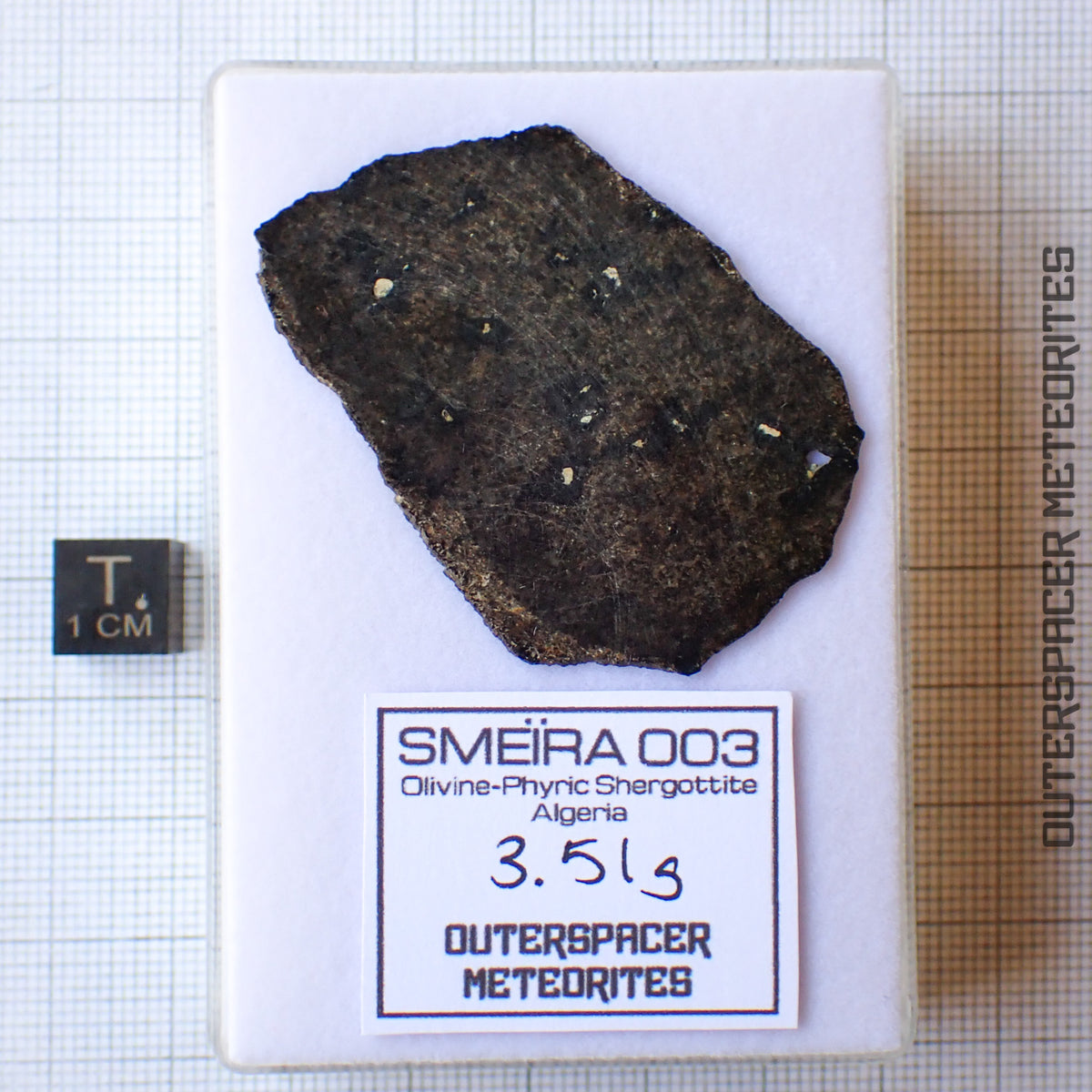 Smeïra 003 - Shergottite martienne (olivine-phyrique) - 3,51g