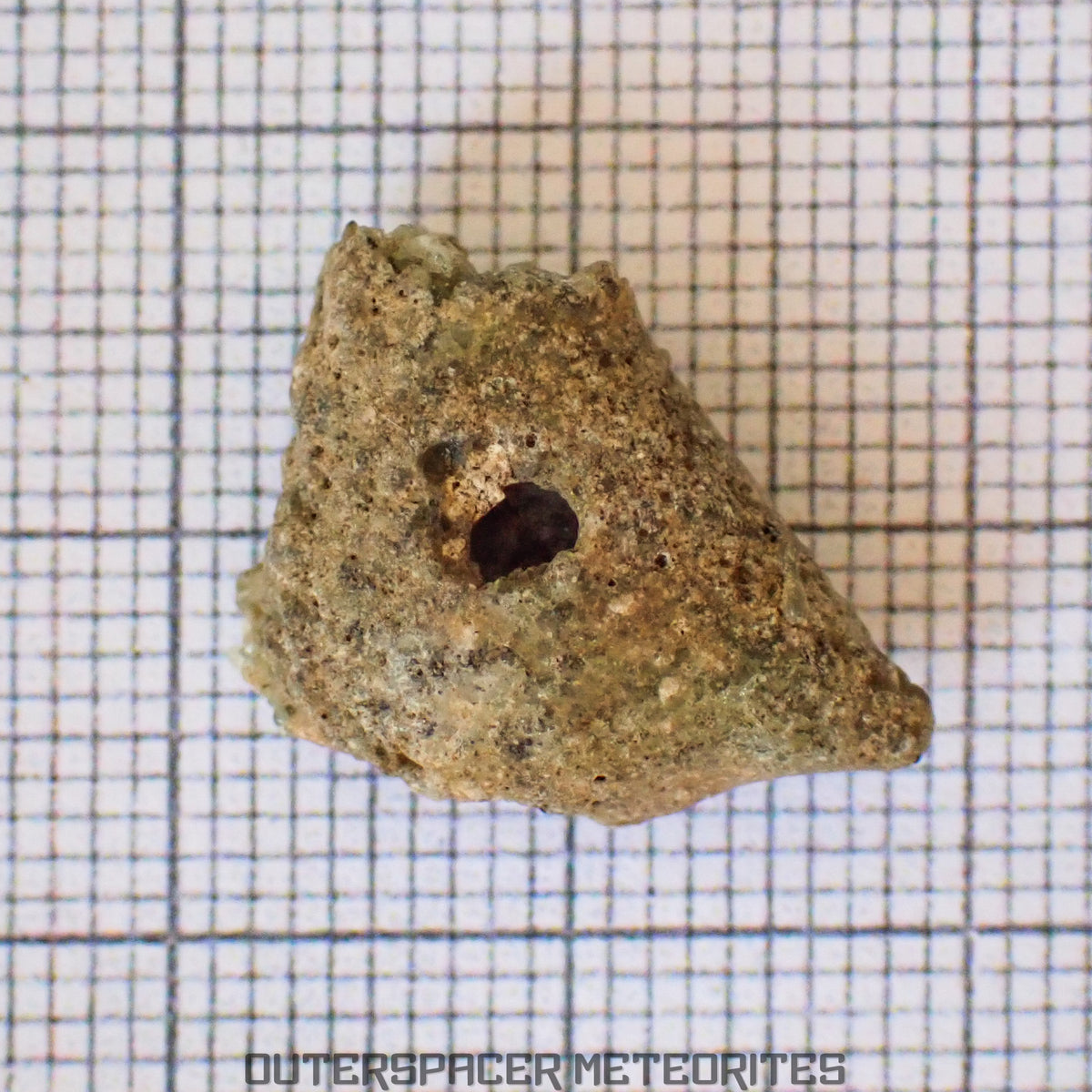 Trinitite (alias Atomsite ou Verre d'Alamogordo) - Verre fondu de bombe atomique - Spécimen individuel complet - États-Unis (Nouveau-Mexique)