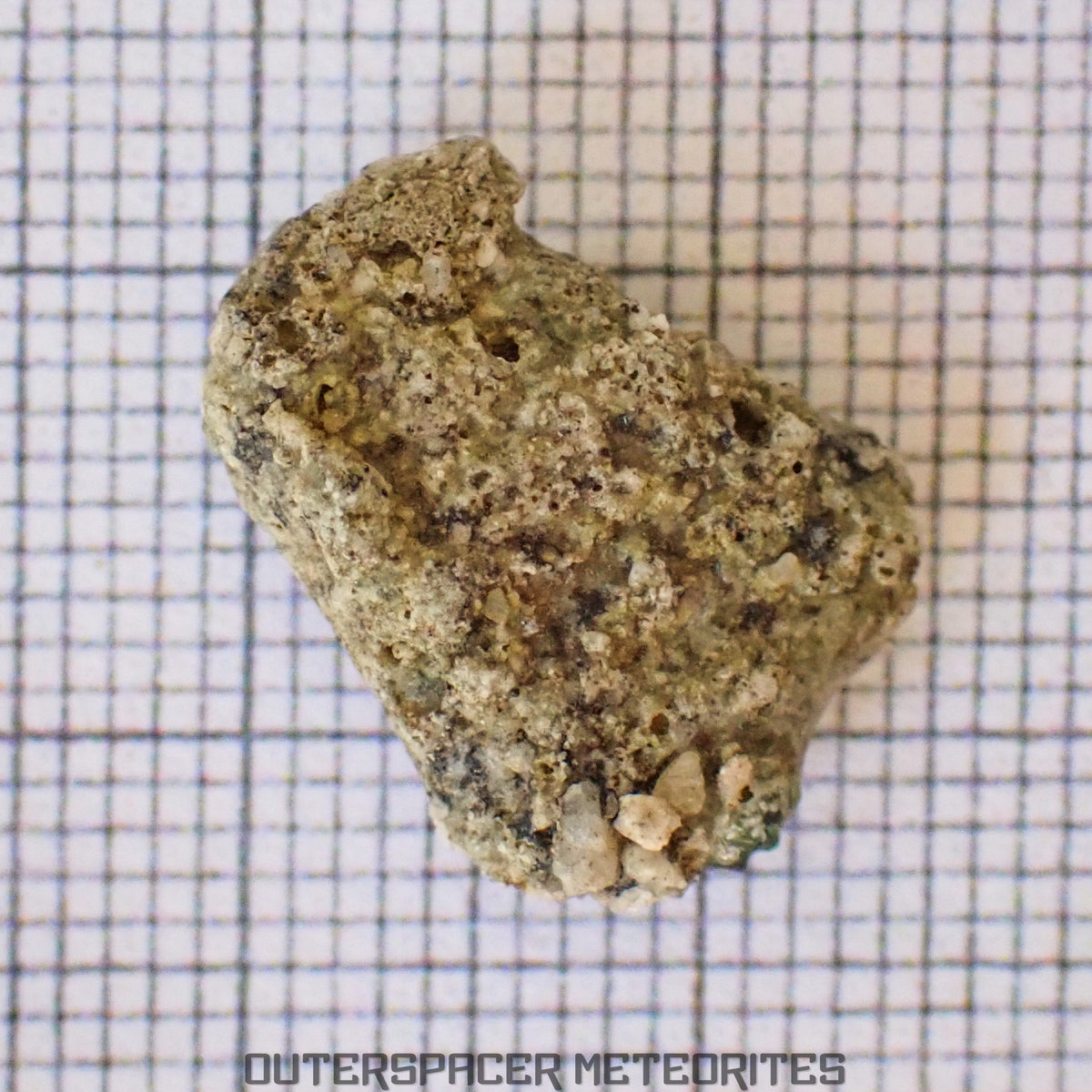 Trinitite (ou Atomsite ou Verre d'Alamogordo) - Verre de fusion de bombe atomique - Spécimen complet - 1,28g - USA (Nouveau-Mexique)