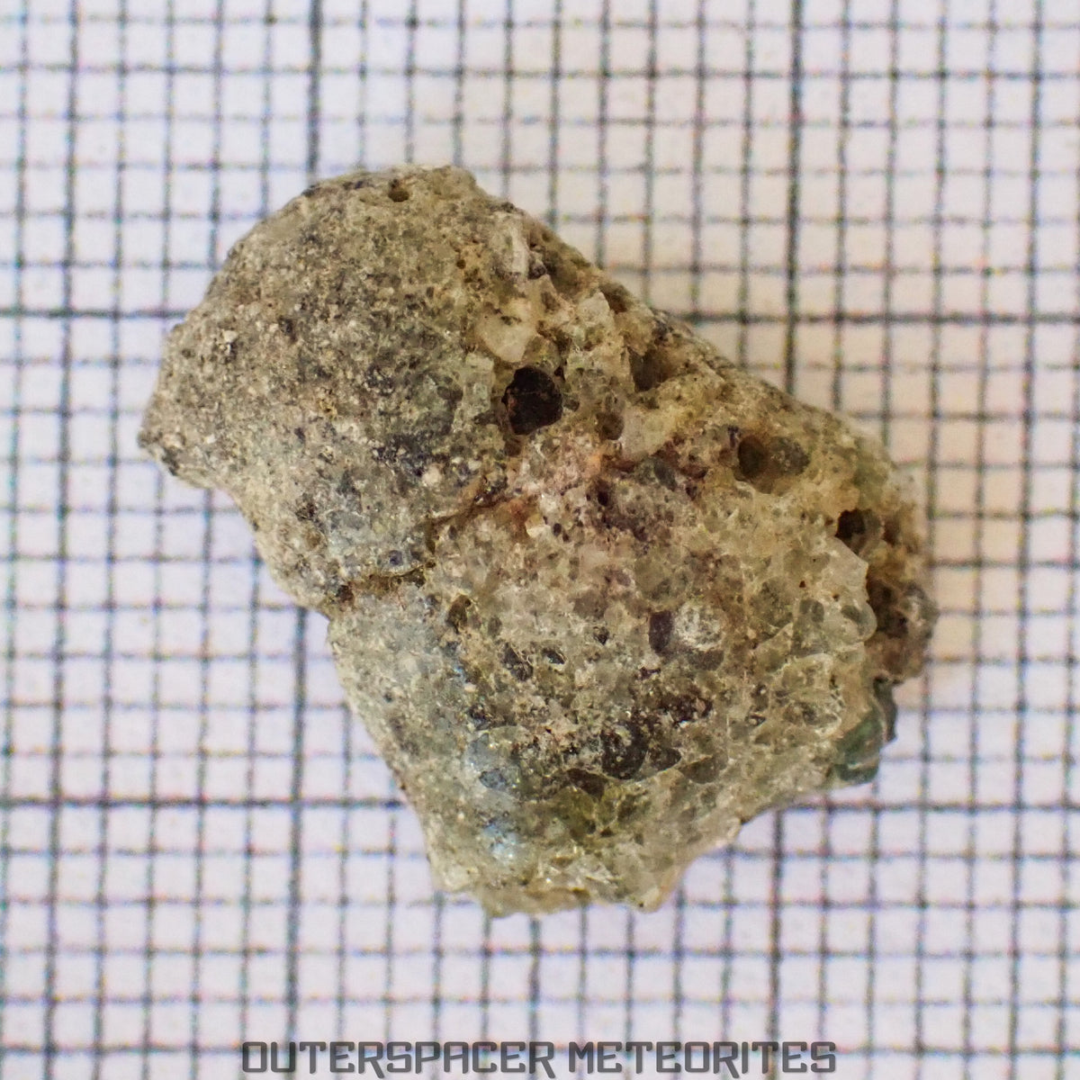 Trinitite (ou Atomsite ou Verre d'Alamogordo) - Verre de fusion de bombe atomique - Spécimen complet - 1,28g - USA (Nouveau-Mexique)