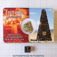 Trinitite (aka. Atomsite or Alamogordo Glass) - Atomic Bomb Melt Glass - Complete Individual - 1.42g - USA (New Mexico)