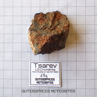 Tsarev - Chondrite ordinaire L5 - Individu complet - 68g - Russie (Volgograd)