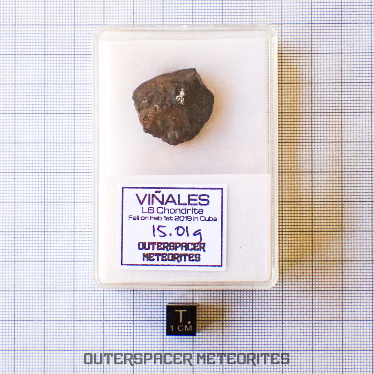 Viñales (alias Vinales) - Chondrite ordinaire L6 - Individu complet - 15,01g - Cuba