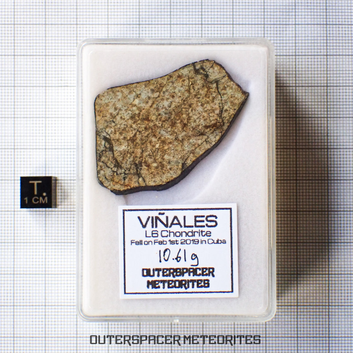 Viñales (aka. Vinales) - L6 Ordinary Chondrite - Slice - 10.61g - Cuba