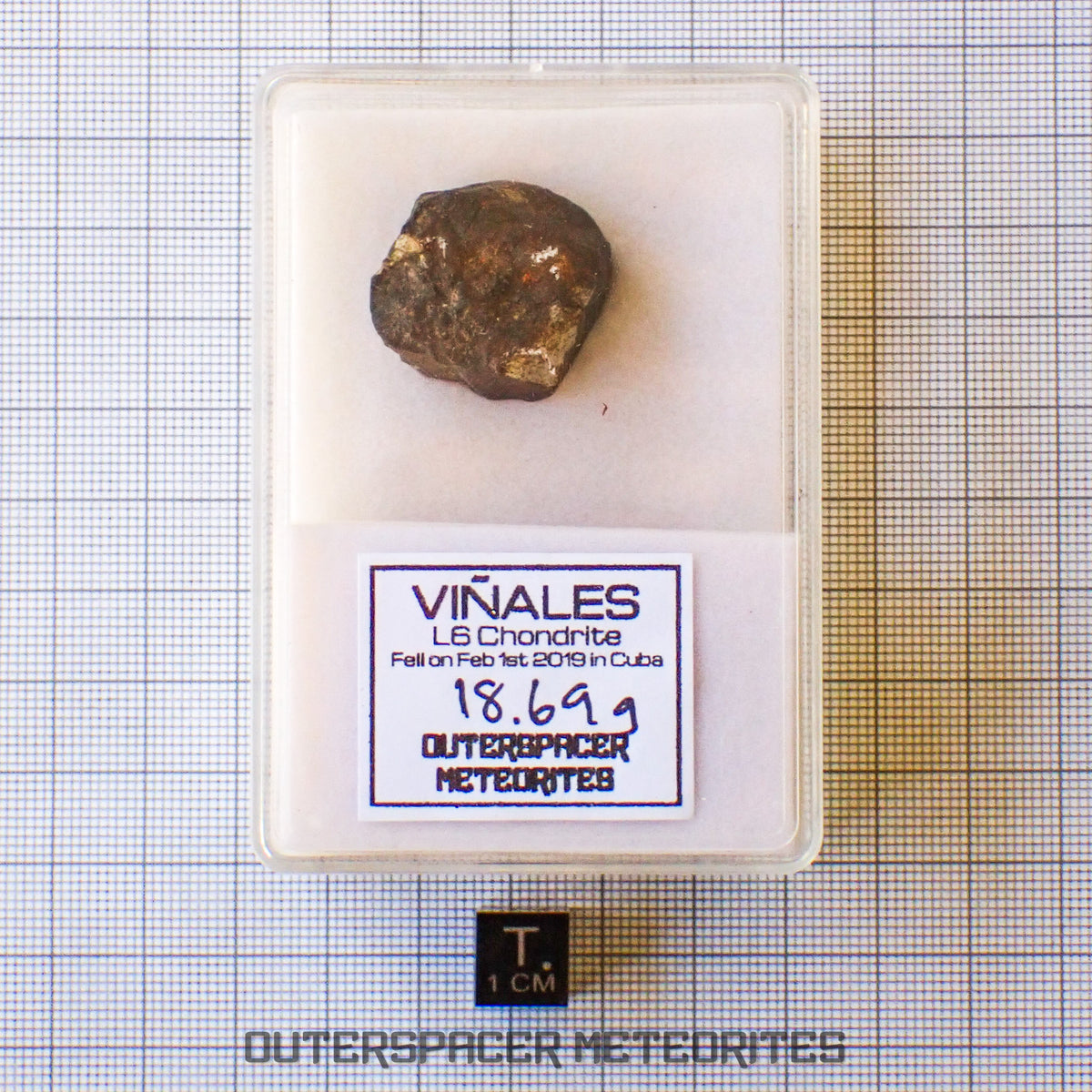 Viñales (aka. Vinales) - L6 Ordinary Chondrite - Complete Individual - 18.69g - Cuba