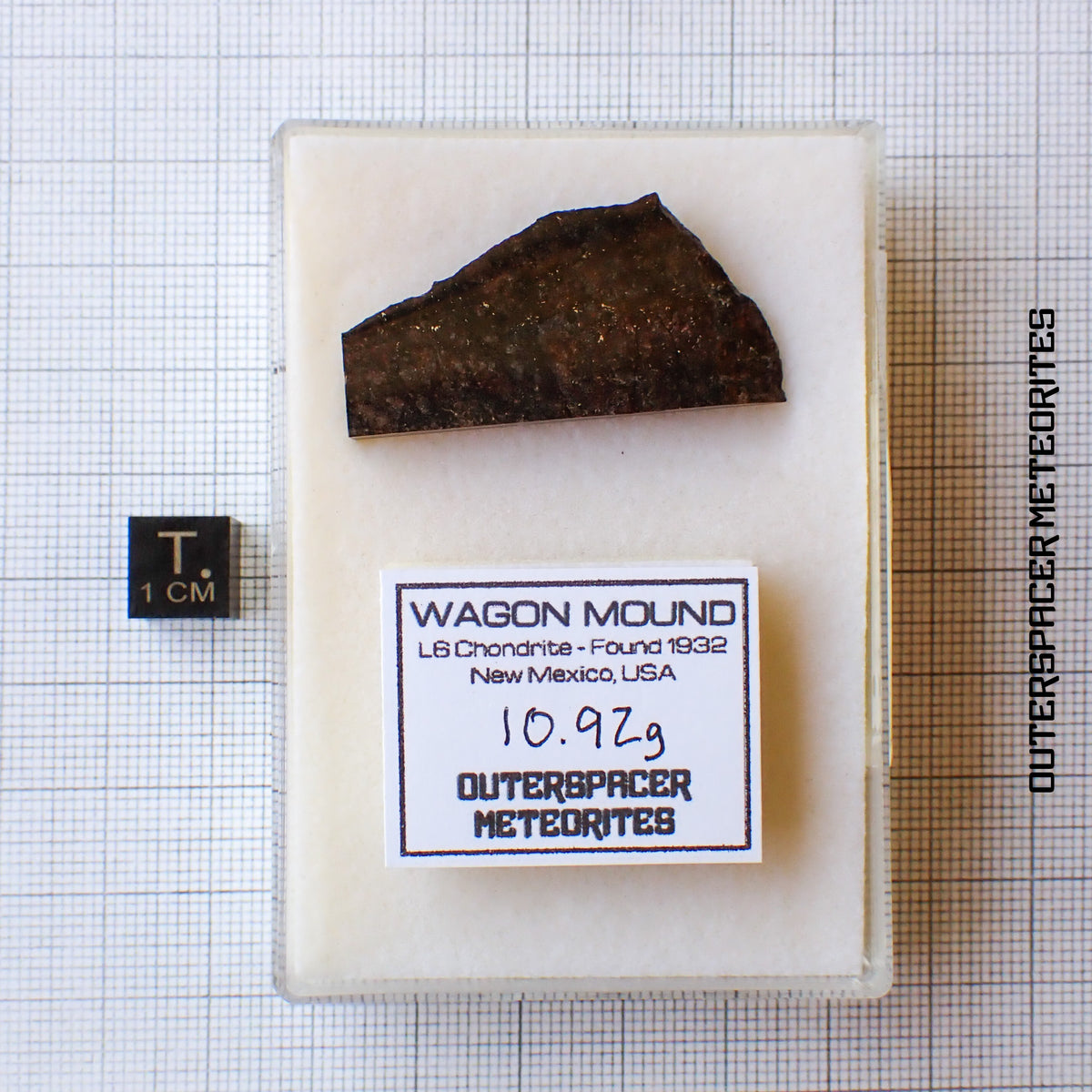 Wagon Mound  - L6 Ordinary Chondrite - Partial Slice - 10.92 g - USA (New Mexico)