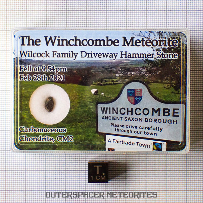 Winchcombe - CM2 Carbonaceous Chondrite - Fragment - 0.1343 g - England (Gloucestershire)
